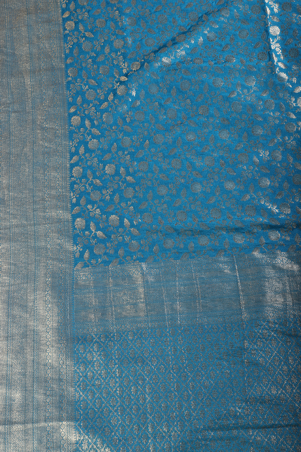 Blue Lightweight Banarasi Silk Weaving Saree