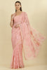 Pink Cotton Floral Resham Embroidered Saree