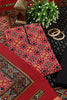 Maroon Printed Ikkat Cotton Unstitched Suit Material
