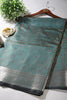 Teal Green Colour Silk Resham & Zari Woven Saree