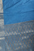 Dark Blue Color Silk Woven Saree