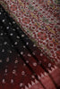 Black Chiffon Bandhani Printed Saree