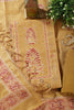 Mustard Tussar Silk Printed Unstitched Suit Material