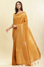 Mustard Lightweight Banarasi Silk Weaving Saree