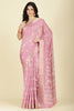 Pink Cotton Silk Printed And Zari Woven Saree