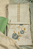 Green Color Printed And Resham Embroidered Unstitched Suit Material