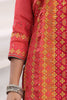 Coral Color Embroidered Silk Unstitched Suit Fabric