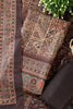 Brown Pashmina Digital Printed Unstitched Suit Material