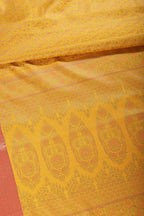 Mustard Color Cotton Silk Resham & Zari Woven Saree