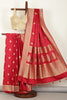 Marron Color South Silk Zari Woven Saree