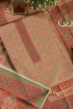 Green Pashmina Digital Printed Unstitched Suit Fabric
