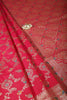 Rani Colour Banarasi Silk Woven Saree
