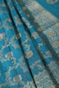 Blue Silk Floral Zaal Woven Banarasi Saree