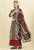 Maroon Muslin Ajrakh Printed Suit with Palazzo