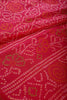 Magenta Pink Color Chiffon Bandhani Printed Saree