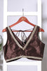Brown Tussar Silk Zari And Sequins Embroidered Readymade Blouse