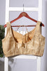 Gold Brocade Silk Zari Woven Readymade Blouse