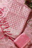 Pink Silk Buta Motifs Woven Unstitched Suit Fabric