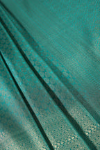 Teal Color South Silk Zari Woven Saree