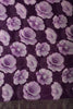 Purple Chiffon Floral Printed Saree