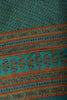 Teal Silk Printed And Hand-Knot Work Saree