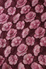 Wine Chiffon Floral Printed Saree