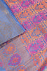 Blue Colour Tussar Woven Silk Saree