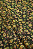 Black Color Chiffon Floral Zari Border Printed Saree