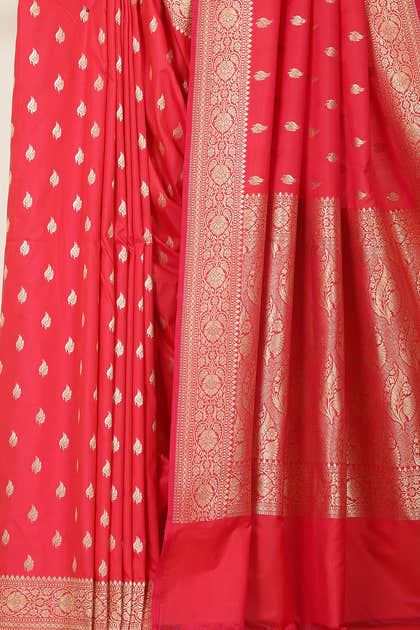Red Banarasi Woven SIlk Saree