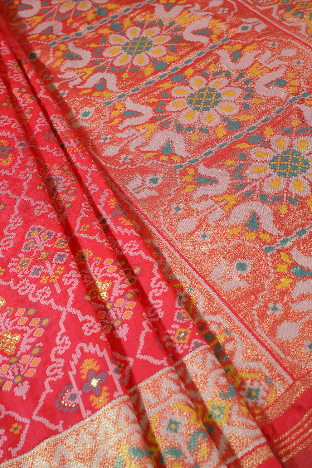 Red Silk Patola Woven Saree