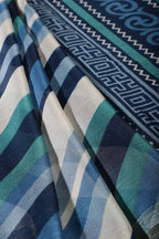 Navy Color Chiffon Printed Saree