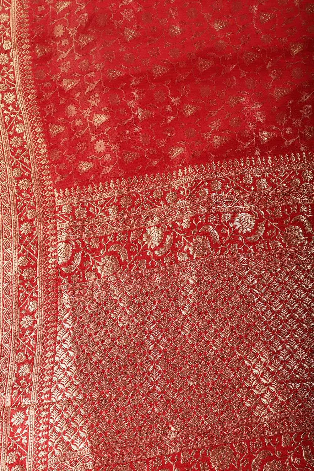Red Woven South Silk Saree
