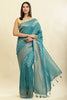 Eastern Blue Lightweight Banarasi Silk Weaving Saree