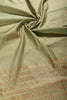 Mint Green Color Zari & Resham Weaving Silk Saree