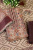 Maroon Pashmina Digital Printed Unstitched Suit Material