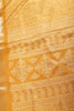 Mustard Colour Printed & Woven Cotton Silk Saree
