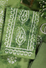 Green Shibori Printed Unstitched Suit Fabric