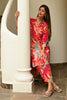 Fuchsia Pink Crepe Printed Co-Ord Dress