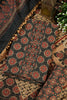 Bottle Green Cambric Cotton Printed And Mirror Wrok Unstitched Suit Material
