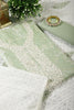 Pista Green Colour Cotton Printed & Resham Neck Embroidered Unstitched Suit