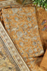 Mustard Floral Printed Spun Unstitched Suit Material