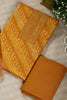 Mustard Color Cotton Bandhani printed Unstitched Suit Fabric