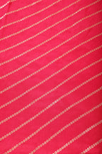 Rani Modal Silk Saree with Zari Pinstripes