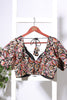 Black Georgette Resham And Sequins Embroidered Readymade Blouse