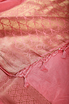 Pink Colour Silk Woven Saree