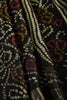 Black Color Chiffon Bandhani Printed Saree