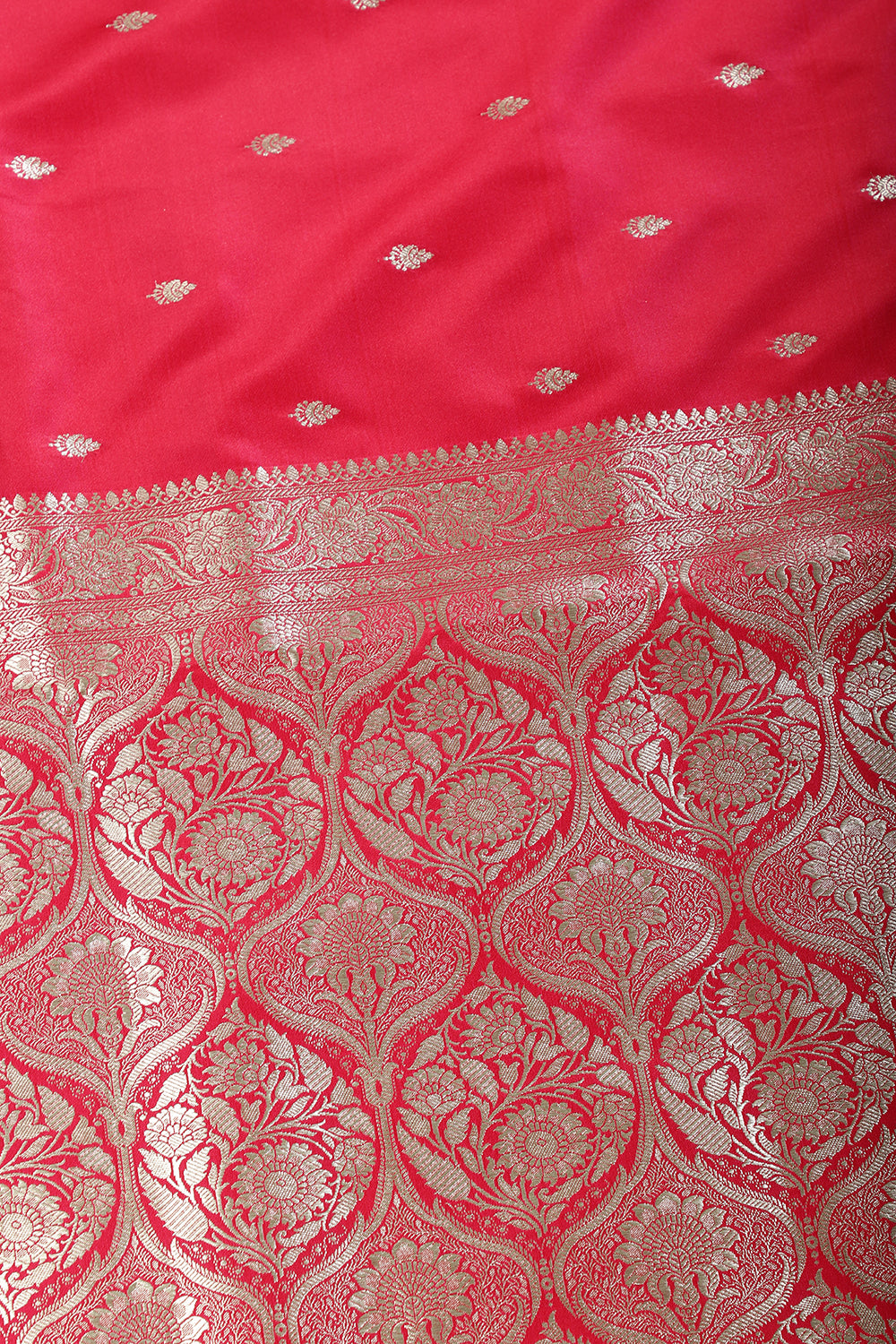 Rani Banarsi Silk Zari Woven Saree