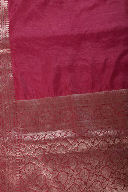 Solid Color Silk Woven Sarees