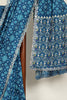 Blue Color Ikat Patola Modal Silk Saree with Gota Patti Border