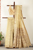Beige Chanderi Silk Resham & Zari Woven Saree
